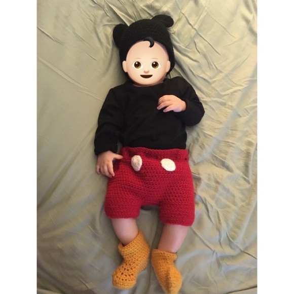 🎃Halloween Costume baby Mickey Mouse crochet one of a kind - Picture 6 of 7